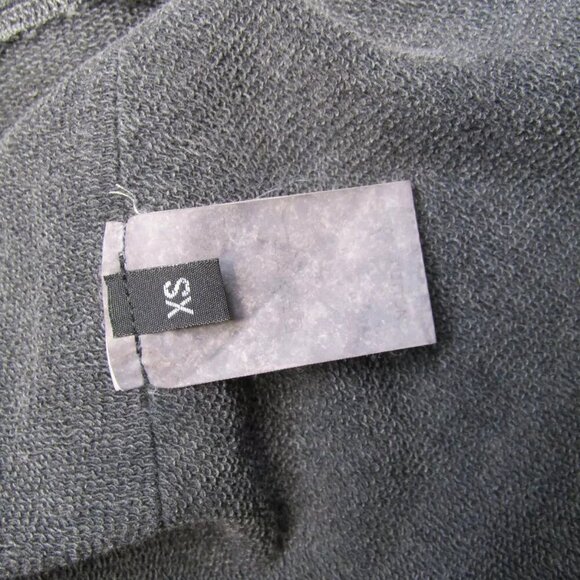 NEW AMICII BY BACI Womens Sweatshirt Dark Gray Size XS Knit Collar Flared - Picture 2 of 7